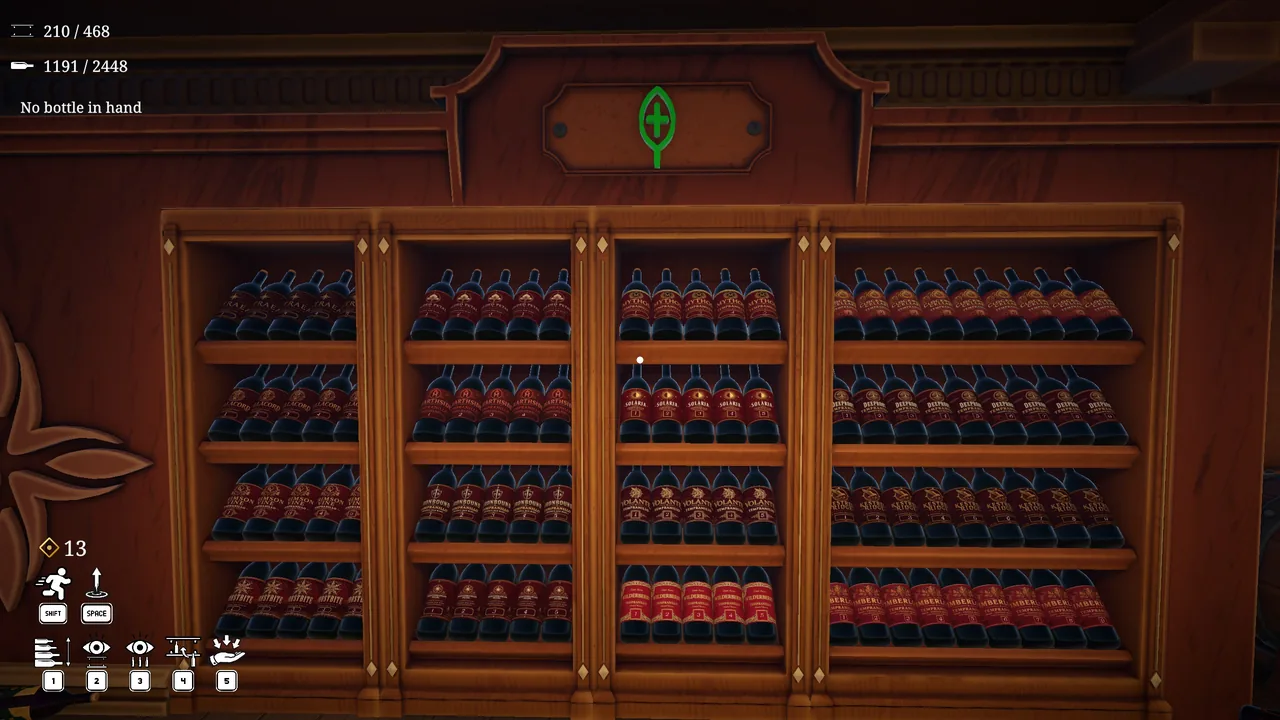 The Tempranillo shelf, with most of its labels in the fives