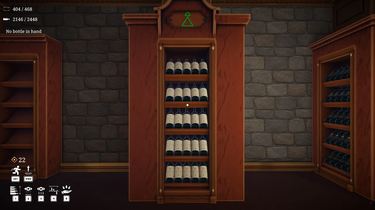 The Chenin Blanc shelf, another single-group shelf of fifteen