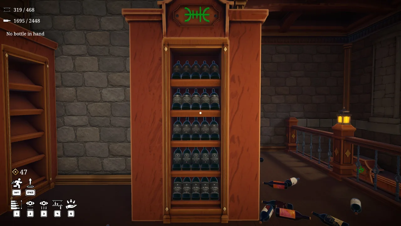 The Sauvignon Blanc shelf, last of the six single-group shelves