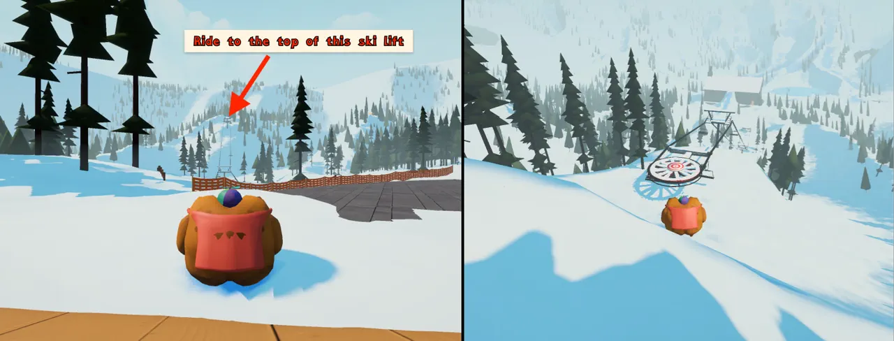 Sledding Game Unlocked by Activating Statues screenshot 2