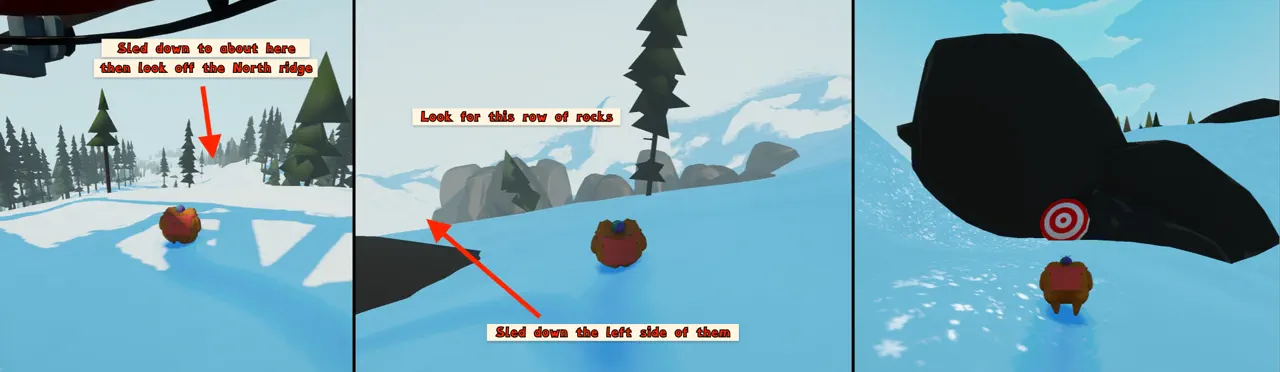 Sledding Game Unlocked by Activating Statues screenshot 3
