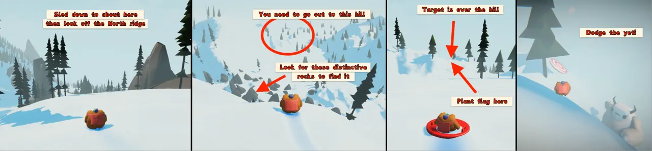 Sledding Game Unlocked by Activating Statues screenshot 4