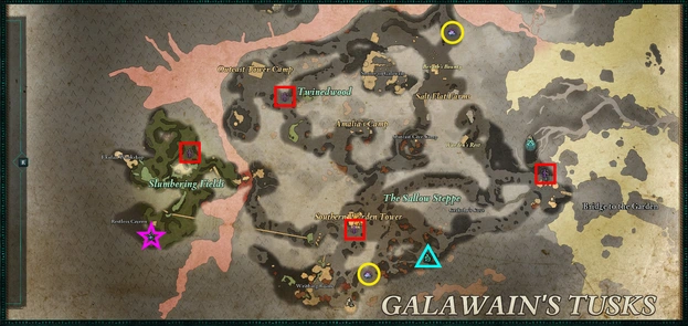 Galawain’s Tusks Location