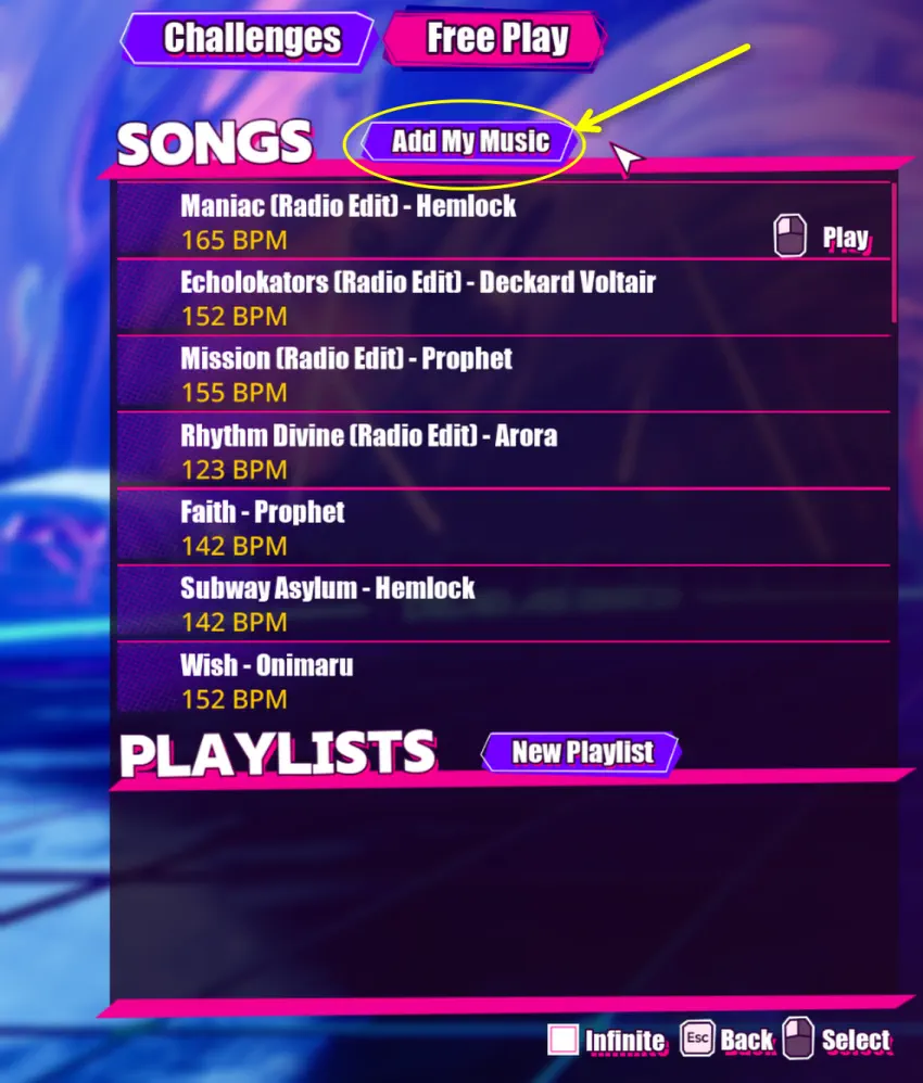 Dead as Disco Custom Music: Add Tracks & Calibrate BPM