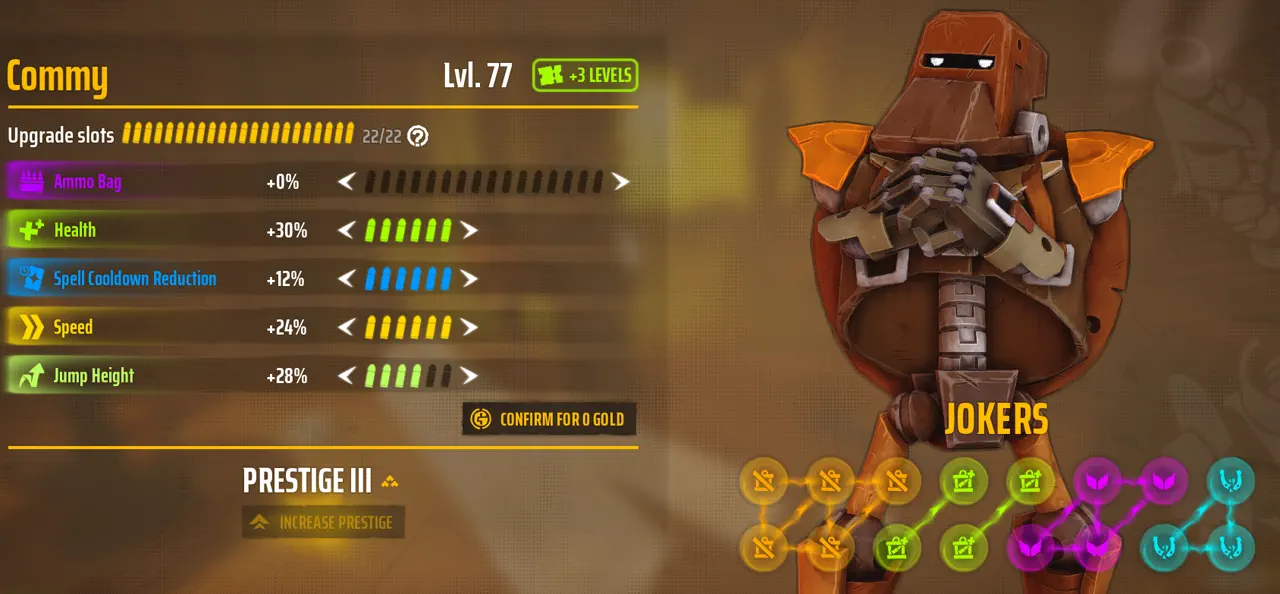 Far Far West Hero Stats